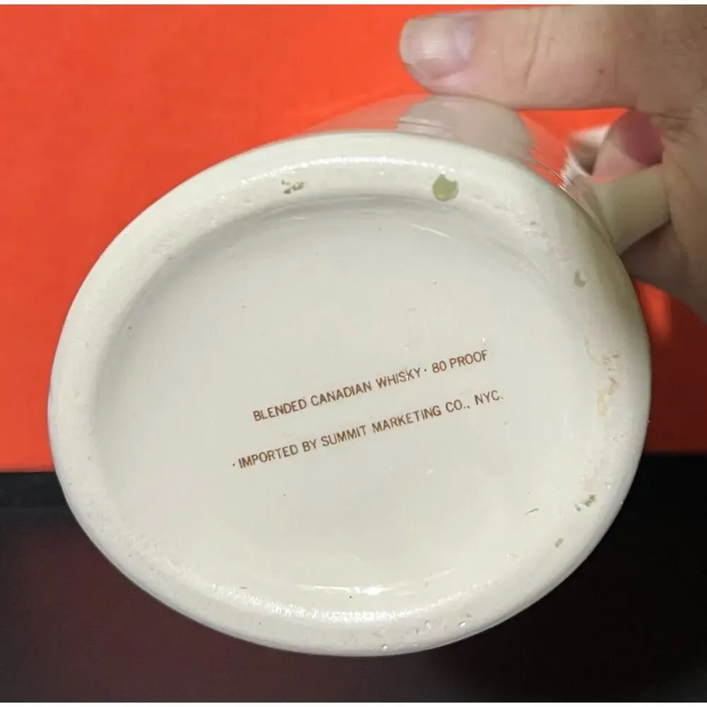Harwood‎ Canadian Pub Pitcher Jug 8” Canadian Whiskey Vintage Ceramic Water